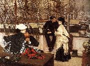 James Jacques Joseph Tissot The Captain and the Mate oil painting artist